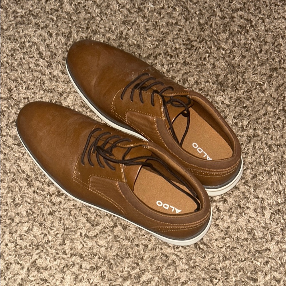 ALDO Men's Brown Leather Shoes